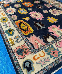 Oriental Hand Knotted Turkish Oushak Area Rugs 8×11 9×12 10×14 12×15 Room Carpet