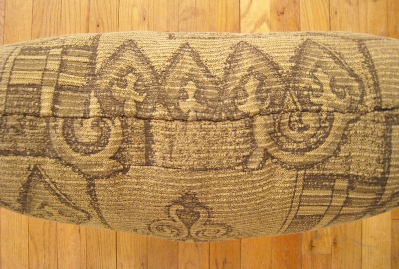 Vintage Floro-Geometric Fabric Pillow; Size 1'8” x 1'6” with FREE SHIPPING! gallery