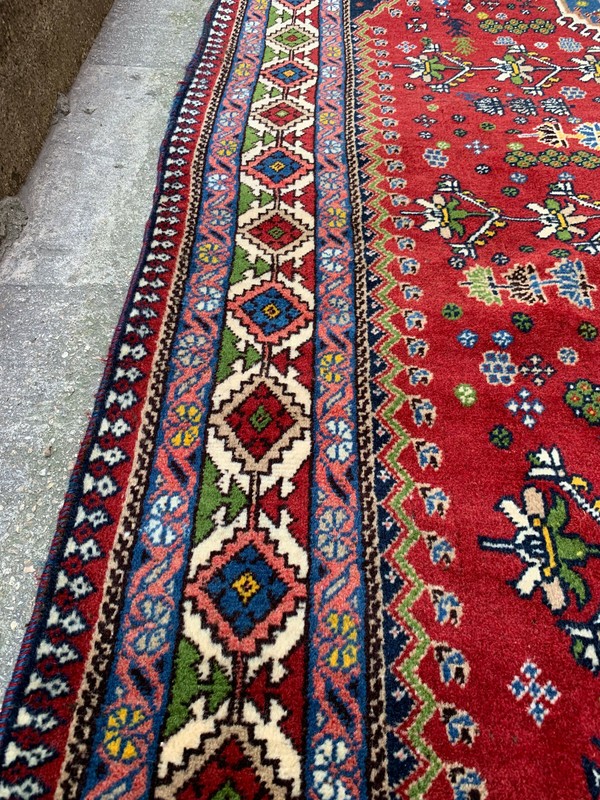 4'11'' x 8'4'' Handmade Carpet Village Rug Organic Rug Natural Carpet.SKU:P1413 gallery