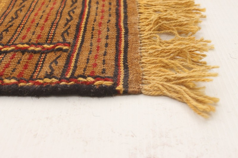 Vintage Hand Woven Area Rug 3'1" x 4'10" Traditional Wool Oriental Carpet gallery