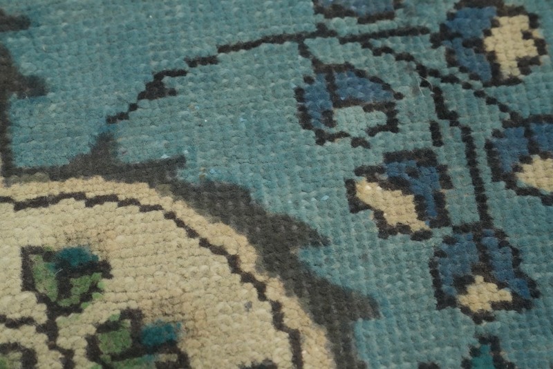 Traditional Light Blue Handmade Wool Area Rug 5x6 Ft Floral Oriental Carpet gallery