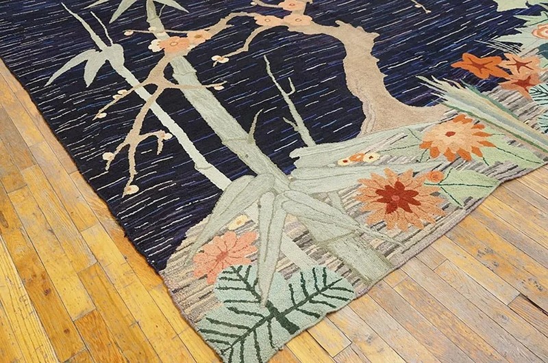 9x12 Vintage Art Deco Multicolor Wool Area Rug 1930 gallery