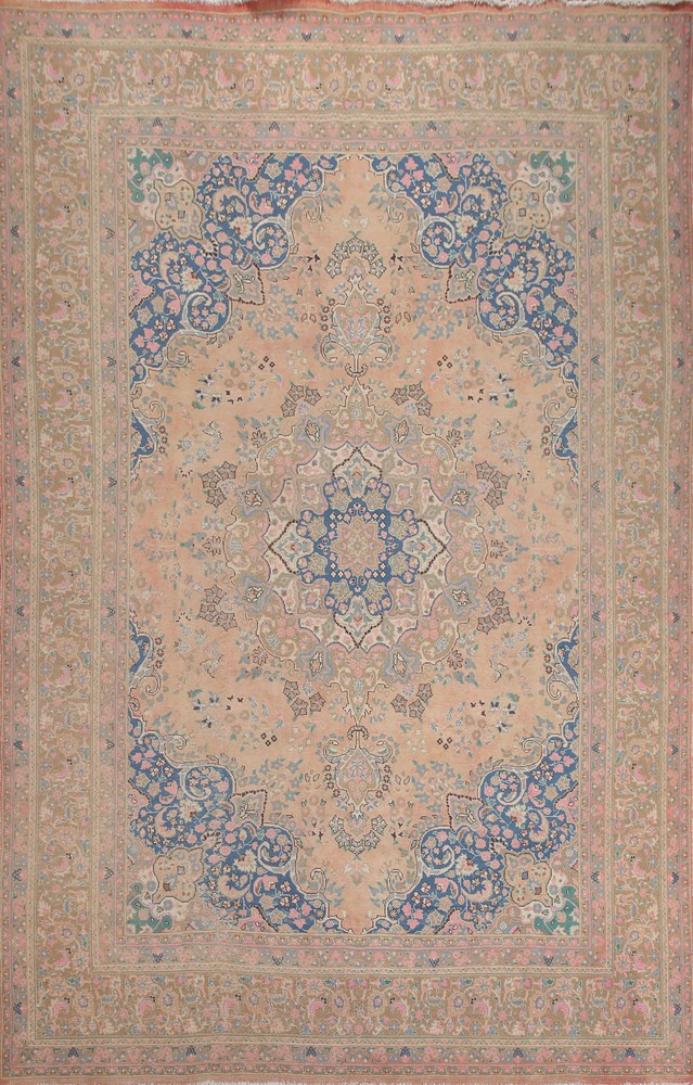 Vintage Handmade Wool Traditional Area Rug 10x13 Ft Oriental Living Room Rug