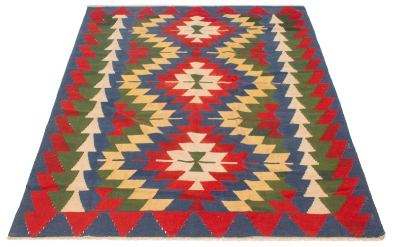 Vintage Hand Woven Area Rug 6'2" x 8'1" Traditional Wool Oriental Carpet gallery