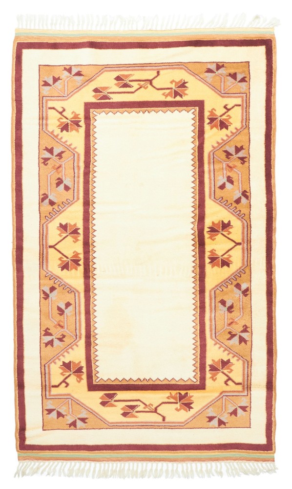 Traditional Vintage Hand-Knotted Area Rug 4'0" x 6'9" Oriental Wool Carpet