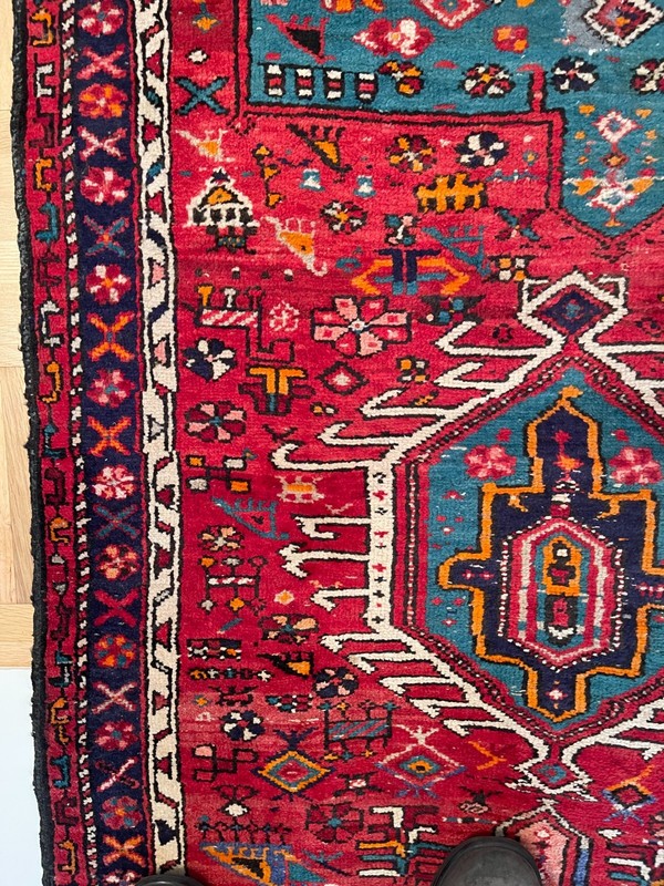 Karajeh Runner Rug Carpet 3 x 11 Geometric Medallions Vintage gallery