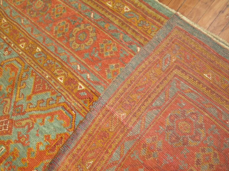Antique Decorative Turkish Oushak Ushak Rug Palace Size 15'5''x23' gallery