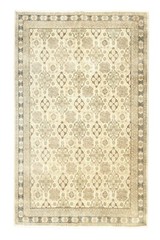 Mid Century Modern Large Turkish Rug-Vintage Hand Knotted Oushak Rug-6.7×9.8 ft