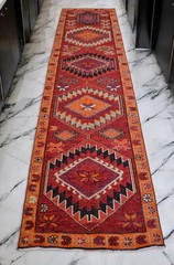 Turkish Runner Rug, HandMade Rug, Tribal Rug Ethnic Rug 3 x 13 ft Kitchen Runner