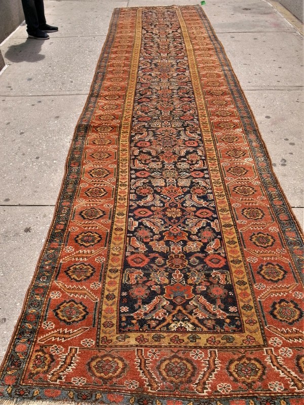 Antique Kurdish long carpet 4'5" x 17'11 circa 3rd quarter 19th Century gallery