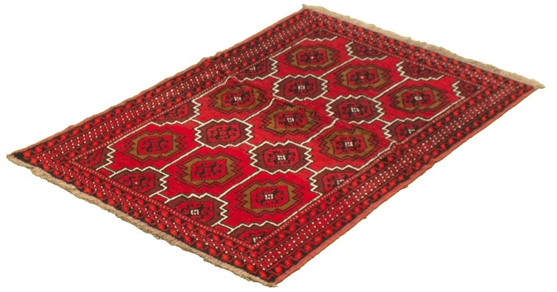 Vintage Traditional Hand-Knotted Area Rug 3'6" x 5'4" Oriental Wool Carpet gallery