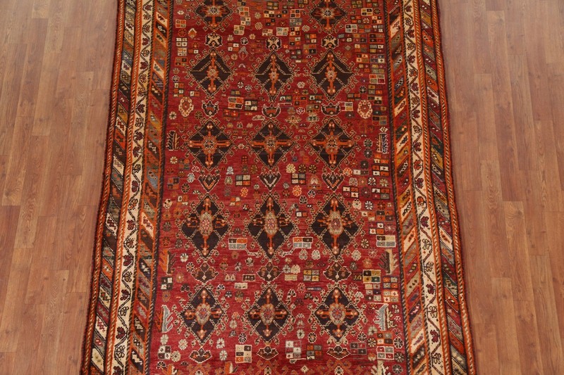 Vegetable Dye Handmade Area Rug 5x8 Traditional Geometric Home Decor Tribal Rug gallery