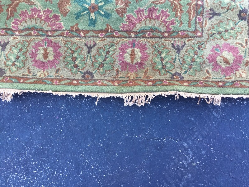 8' X 5' 100% WOOL RUG ANTIQUE HELLENIC RUG IMPORTS HAND TUFFTED IN INDIA gallery