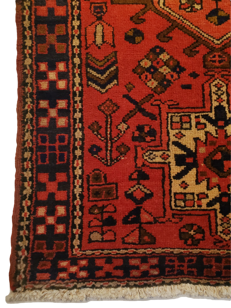Lively Karajeh Red Runner with Multi-Medallion - 3'2" x 10'9" gallery