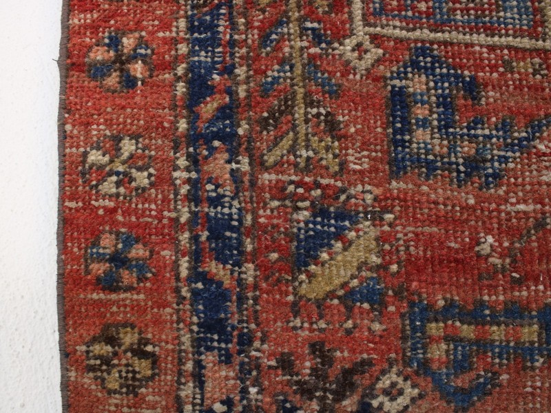 3x10 Red Wool Runner Rug, Hallway Oriental Rug, Neutral Wool Rug, 2.6x9.8 Ft gallery