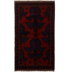 Traditional Balochi Rug Handmade Area Carpet 5×3.1 ft