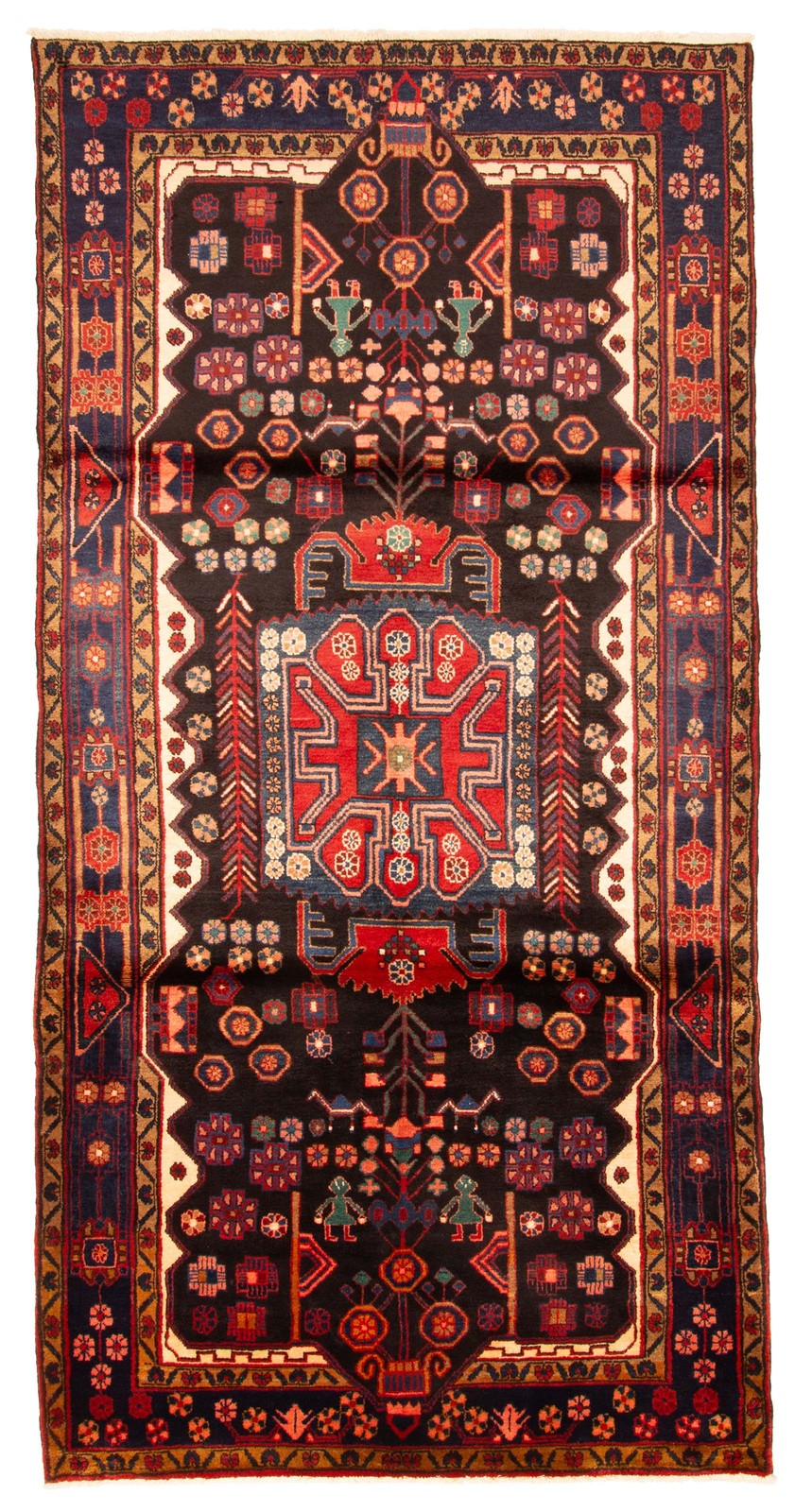 Traditional Vintage Hand-Knotted Area Rug 5'1" x 10'0" Oriental Wool Carpet gallery