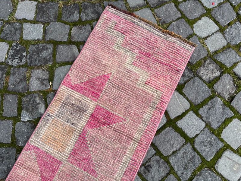 Runner rugs, Runner rug, Handmade, Turkish rug, Vintage, Wool rug | 1,4 x 10,2ft gallery