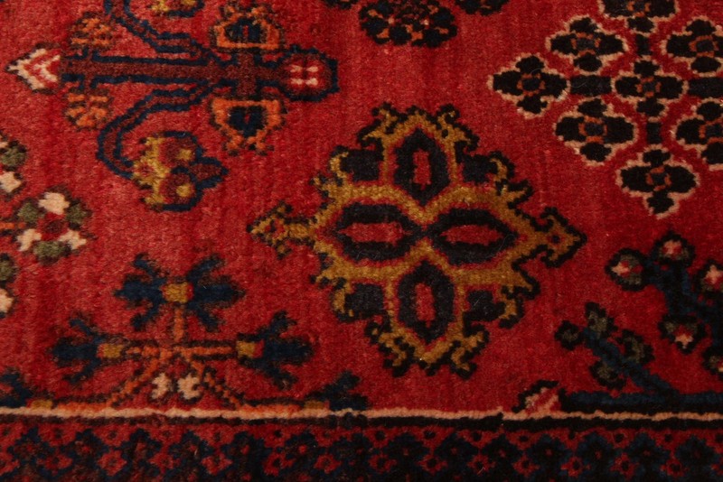 3'8" x 12'8" Vintage Hand-knotted Runner Rug Traditional Oriental Wool Carpet gallery