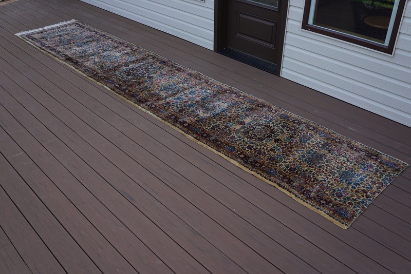 Vintage 1940s Persian Hand Knotted Wool Stair Runner Carpet gallery
