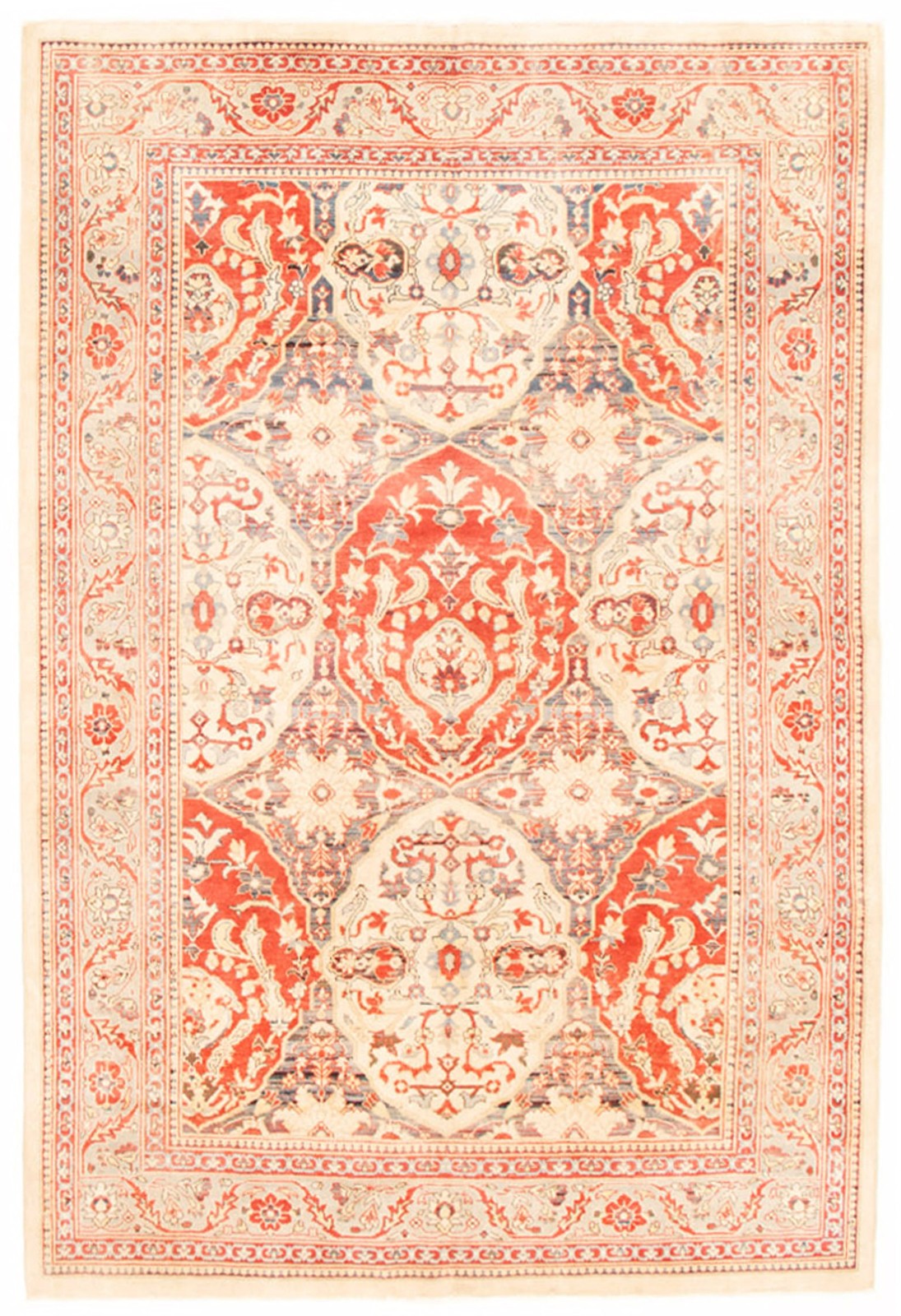 Vintage 6'1" x 8'10" Traditional Hand Knotted Vegetable Dye Wool Area Rug gallery