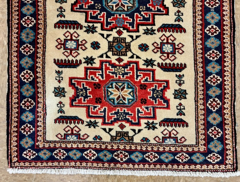Vintage Ardebil Tribal Geometric Rug 2x4 Hand Knotted Wool Oriental Area Rug gallery
