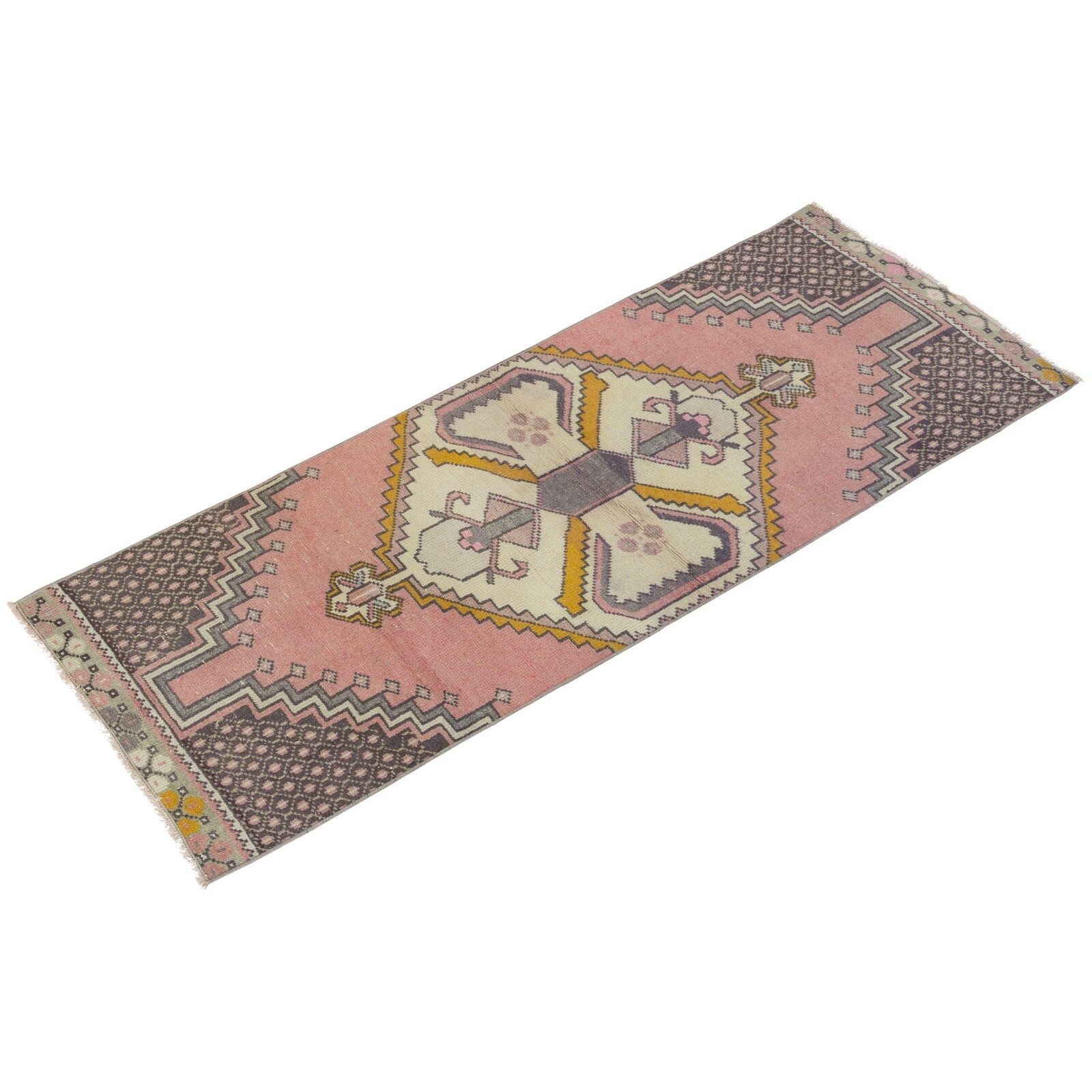 Turkish Runner,Vintage Runner,Oushak Rug,Floor Rug,Runner Rug, 2'4 X 6'3 feet gallery