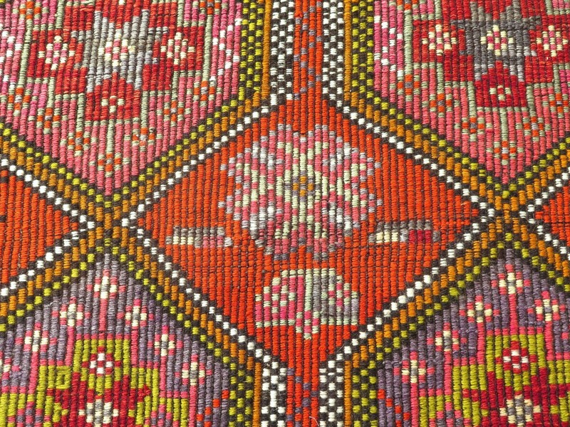 Bedroom Rug, Small Rugs, Area Rug, Vintage Turkish Kilim, Doormat, Kelim 42"X59" gallery