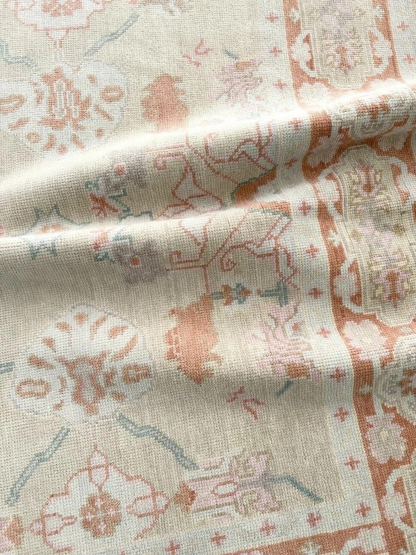 Muted Beige Hand Knotted Gift Oushak Rugs 8x11 9x12 10x14 12x15 Vintage Area Rug gallery