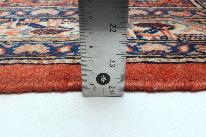 3'5" x 10'2" Vintage Hand-knotted Runner Rug Traditional Oriental Wool Carpet gallery