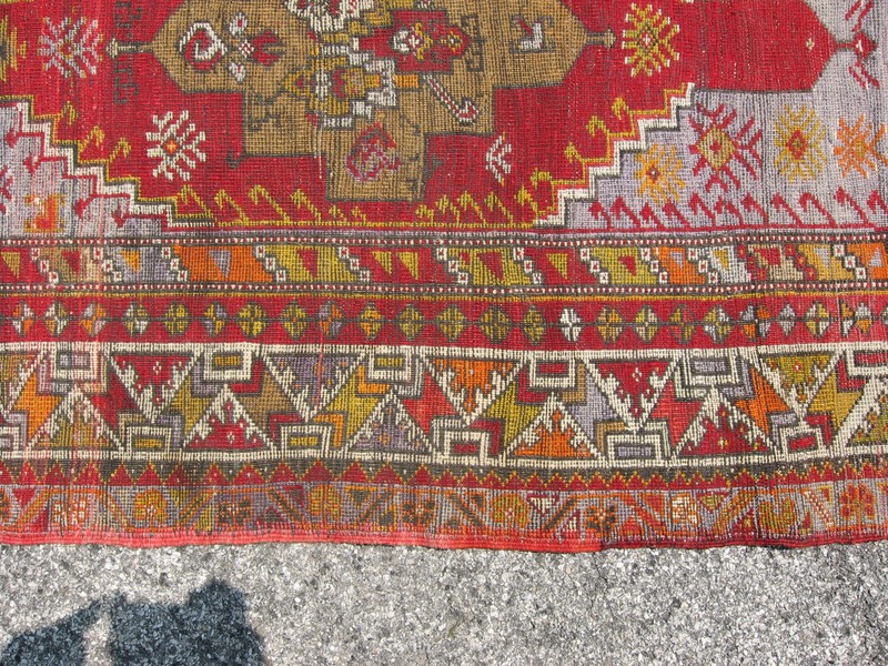 Antique Vintage Turkish Oushak / Ushak Rug Size 38" x 62" Carpet gallery