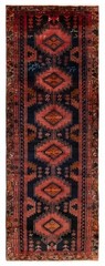 3’7″ x 9’8″ Vintage Hand-knotted Runner Rug Traditional Oriental Wool Carpet