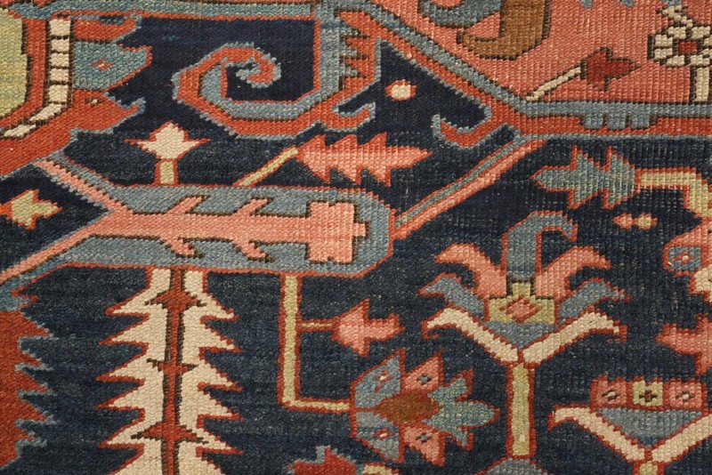 Pre-1900 Vegetable Dye Area Rug 10x15 Antique Hand-made Rust Wool Large Carpet gallery
