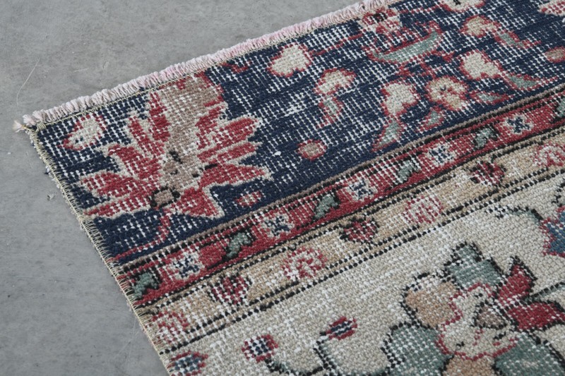 Oushak Runner Rugs Turkish Hand-Knotted Hallway Carpet Vintage Rug 2x9 ft 715 gallery