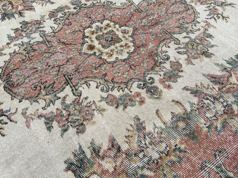 Turkish Vintage Rug, Handmade Wool Rug, Bohemian Large Rug, 6,6 x 10, ft gallery