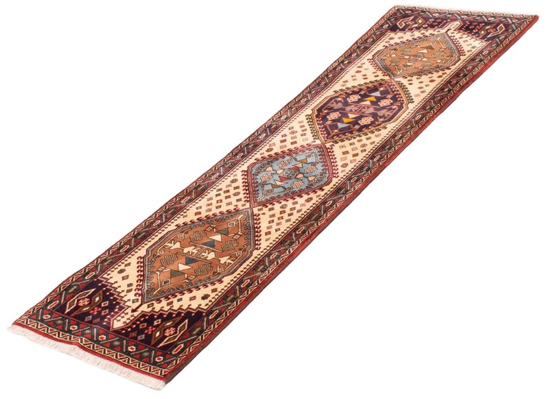 Vintage Hand-knotted Runner Rug 2'5" x 9'8" Traditional Oriental Wool Carpet gallery