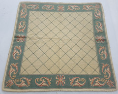 Vintage Handmade Traditional Floral Geometric Kilim Floor Rug Carpet 170×166 cm