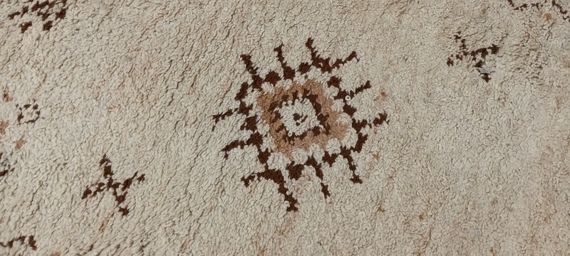 60s Berber Carpet Vintage Rug Wool 150 x 92 Morocco Bridge 70s G23 gallery