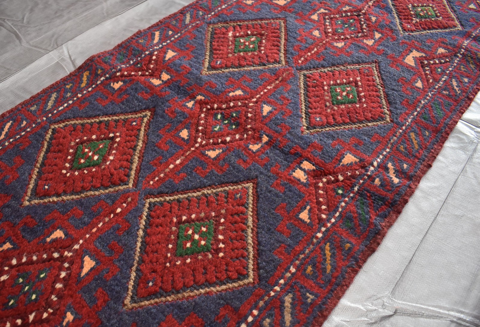 Antique Afghan Mushwani Runner Rug 2x11 Hand Knotted Wool Persian Style Hallway gallery