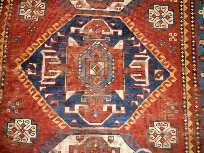 ANTIQUE KAZAK RUG KUBA SHIRVAN ORIENTAL RUG CARPET HERIZ SERAPI #1 gallery