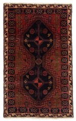 Vintage 2’6″ x 4’2″ Traditional Hand Knotted Vegetable Dye Wool Area Rug