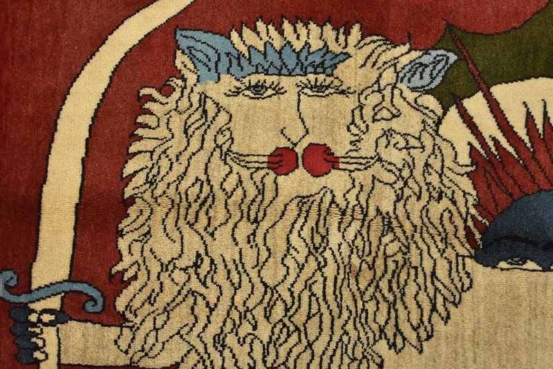 Yalameh Rug 3’4” x 5’2” Red Wool Vintage Traditional Hand-Knotted Carpet gallery