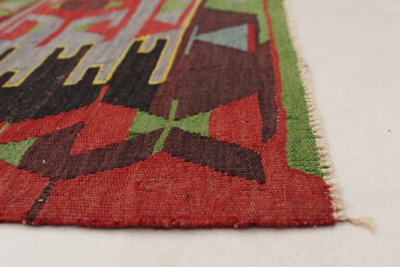 Vintage Hand Woven Area Rug 5'7" x 10'7" Traditional Wool Oriental Carpet gallery