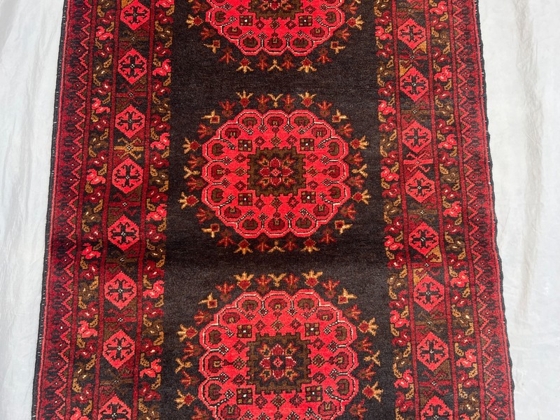 2'9 x 11'6 ft Vintage Afghan Turkoman Ersari Runner Rug – Hand-Knotted Wool Rug gallery