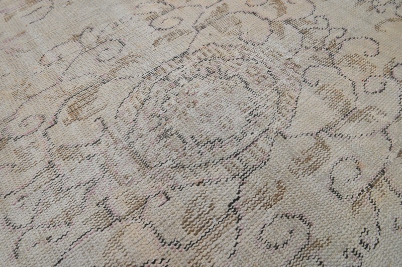 Oushak 6x8,Turkish Rug,vintage,anatolian,BEIGE,kilim,Bohemian,handmade,wool gallery