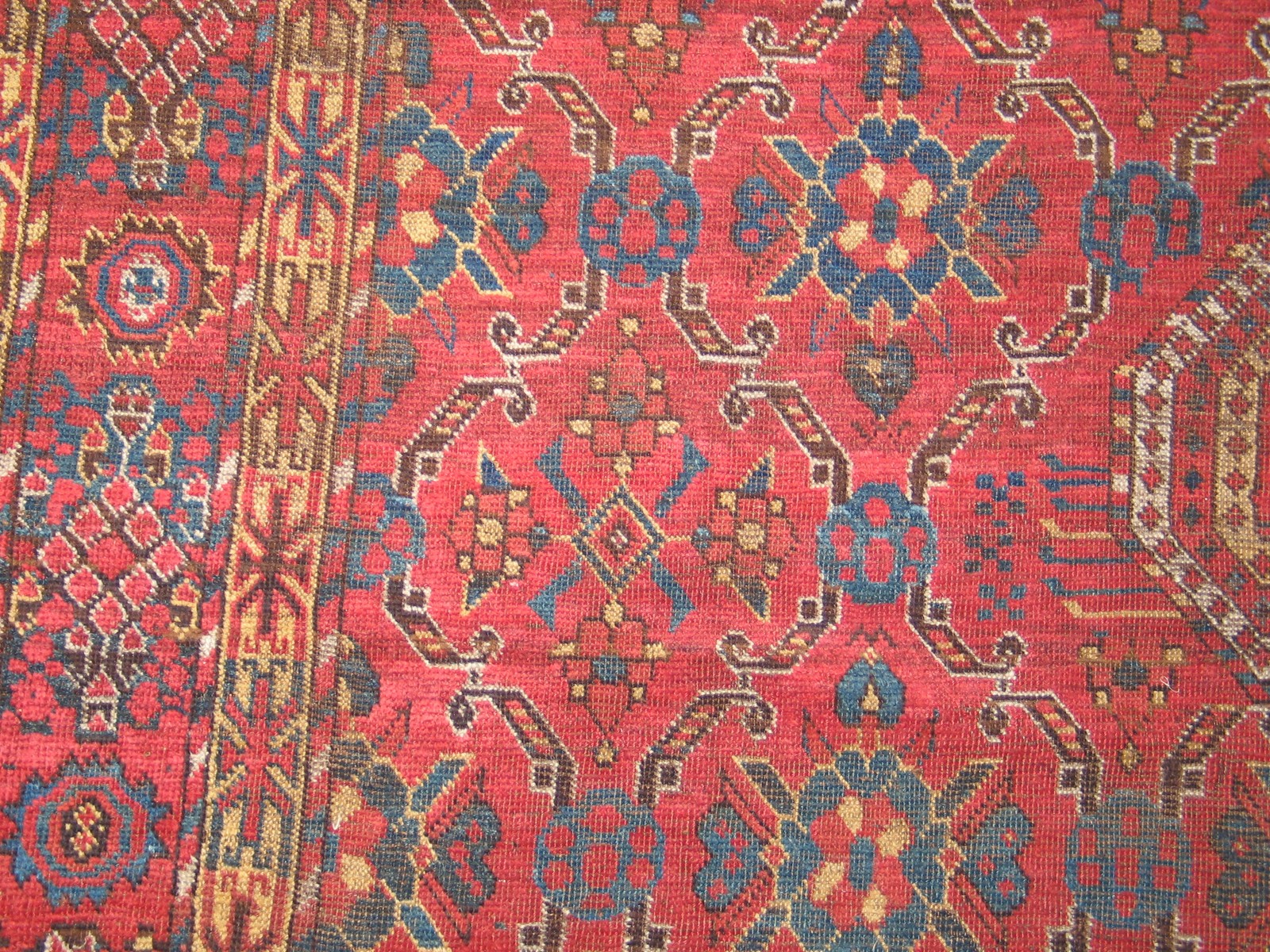 6'x21' Mid 19th Century Antique Rustic Tribal Ersari Beshir Coral Gallery Rug gallery