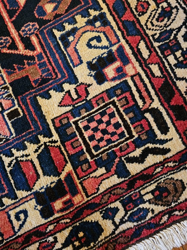 5.9 x 6.10 ANTIQUE KAZAK VINTAGE HERIZ RUG CAUCASIAN SERAPI OUSHAK SHIRVAN KULA gallery