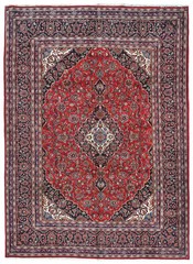 8’3X10’11 Vintage Red Oriental Rug Floral Design Home Decor Carpet