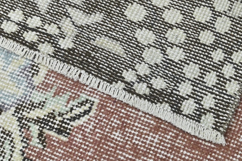 Oushak Turkish Vintage Rug 6x10 Kilim Rug Anatolian Handmade Boho Decor BEIGE gallery