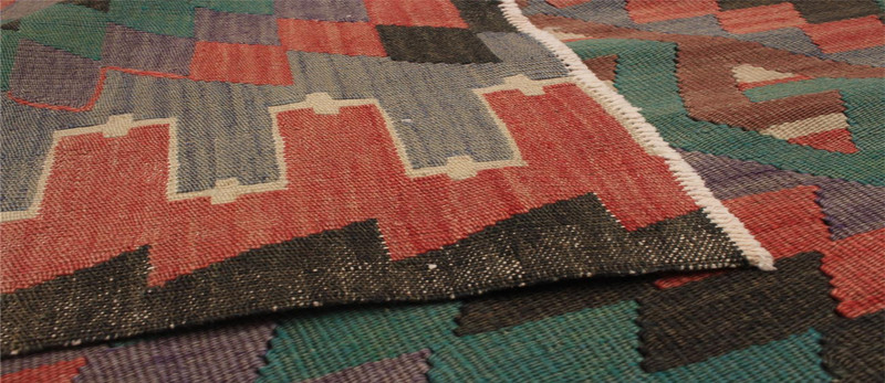 Vintage Hand Woven Area Rug 5'2" x 9'8" Traditional Wool Oriental Carpet gallery